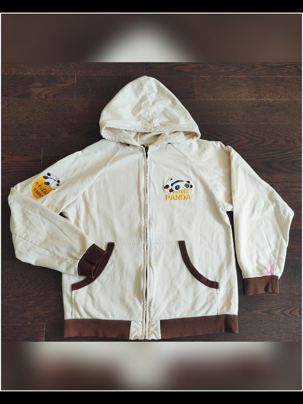 San-X Tare Panda Zip-Up Long Sleeve Hoodie